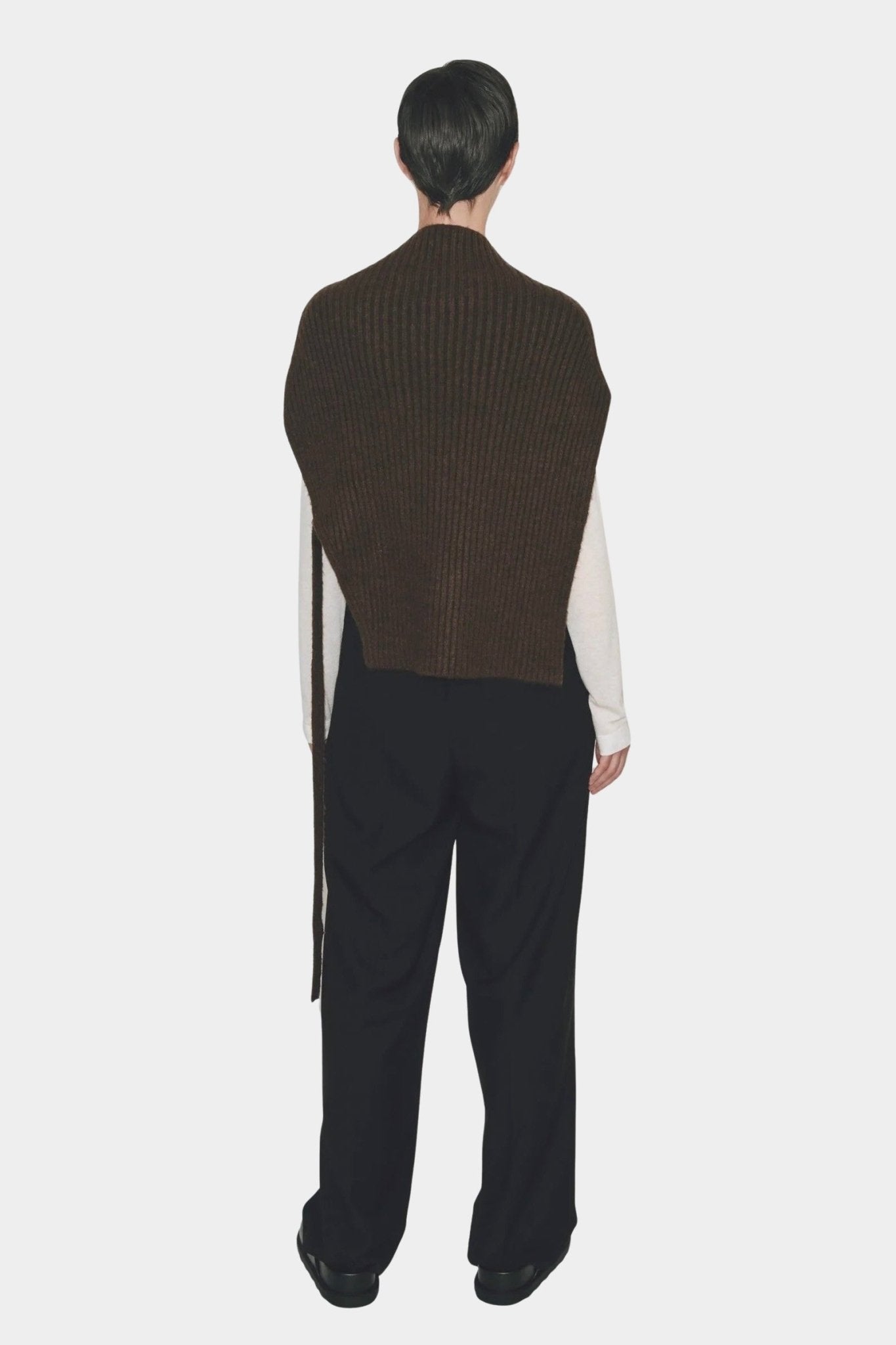 Mijeong Park - Neck Warmer - Black - Knitwear - YUCCA, ageless fashion, at the moment clothes, elevated basics.
