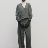 White slim fit roll neck jersey top in lightweight Tencel cotton by Mijeong Park