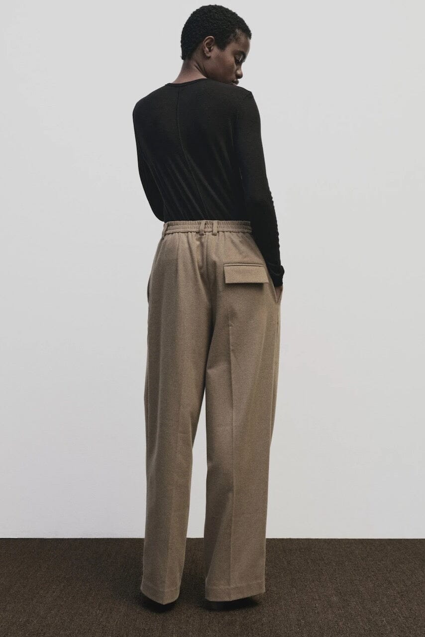 Mijeong Park - Wool Tencel Crewneck - Black - Shirts & Tops - YUCCA, Yucca store Denver, women’s clothing boutique near me.