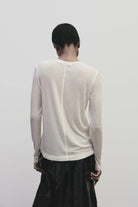 Mijeong Park | Wool Tencel Crewneck In Ivory - SHOP YUCCA Shirts & Tops MIJEONG PARK - YUCCA 