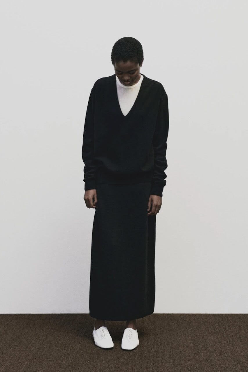 Mijeong Park - Wool Tencel Crewneck - Ivory - Shirts & Tops - YUCCA, high quality capsule wardrobe, boutiques near me.