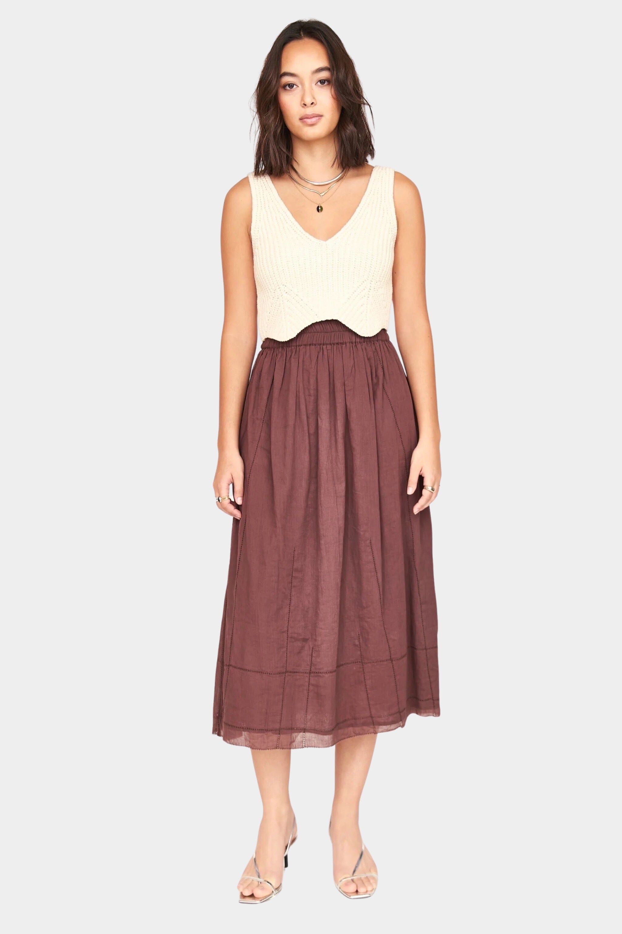 Mirth | Arles Knit Tank In Bone - SHOP YUCCA Shirts & Tops MIRTH - YUCCA 