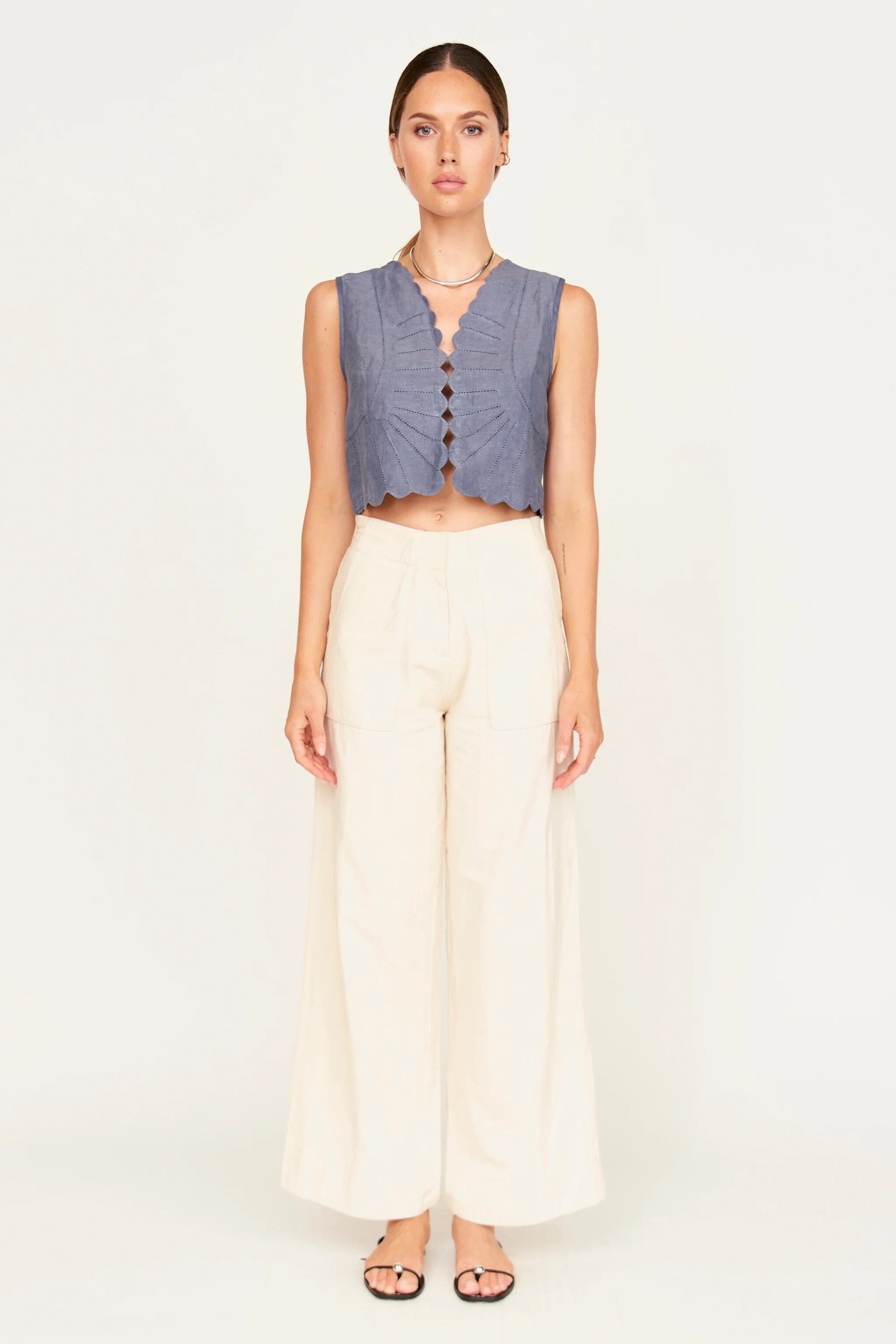 Mirth | Barcelona Sunrise Top In Pond - SHOP YUCCA Tank Top MIRTH - YUCCA 