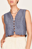 Mirth | Barcelona Sunrise Top In Pond - SHOP YUCCA Tank Top MIRTH - YUCCA 