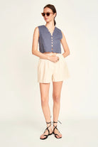 Mirth | Barcelona Sunrise Top In Pond - SHOP YUCCA Tank Top MIRTH - YUCCA 