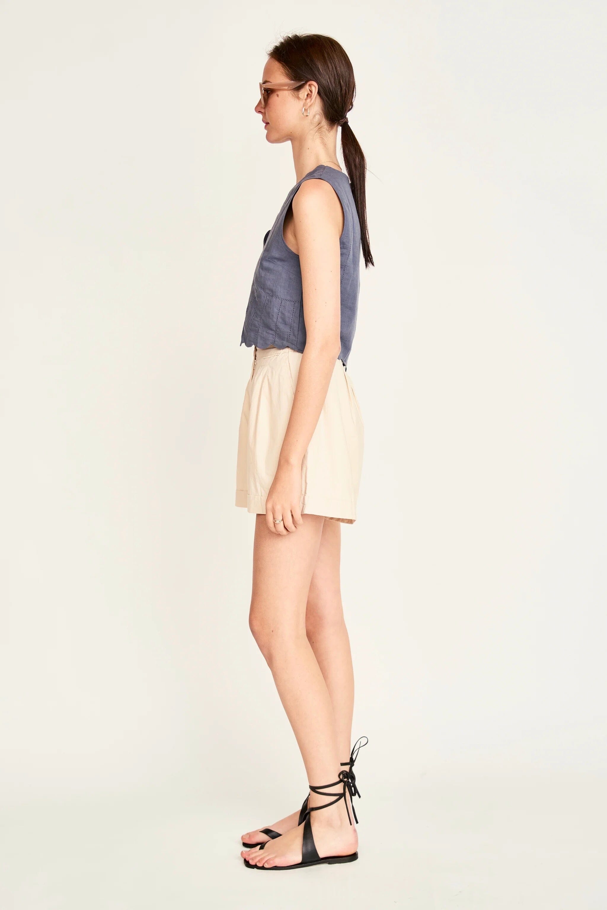 Mirth | Barcelona Sunrise Top In Pond - SHOP YUCCA Tank Top MIRTH - YUCCA 