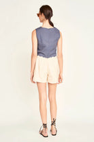 Mirth | Barcelona Sunrise Top In Pond - SHOP YUCCA Tank Top MIRTH - YUCCA 