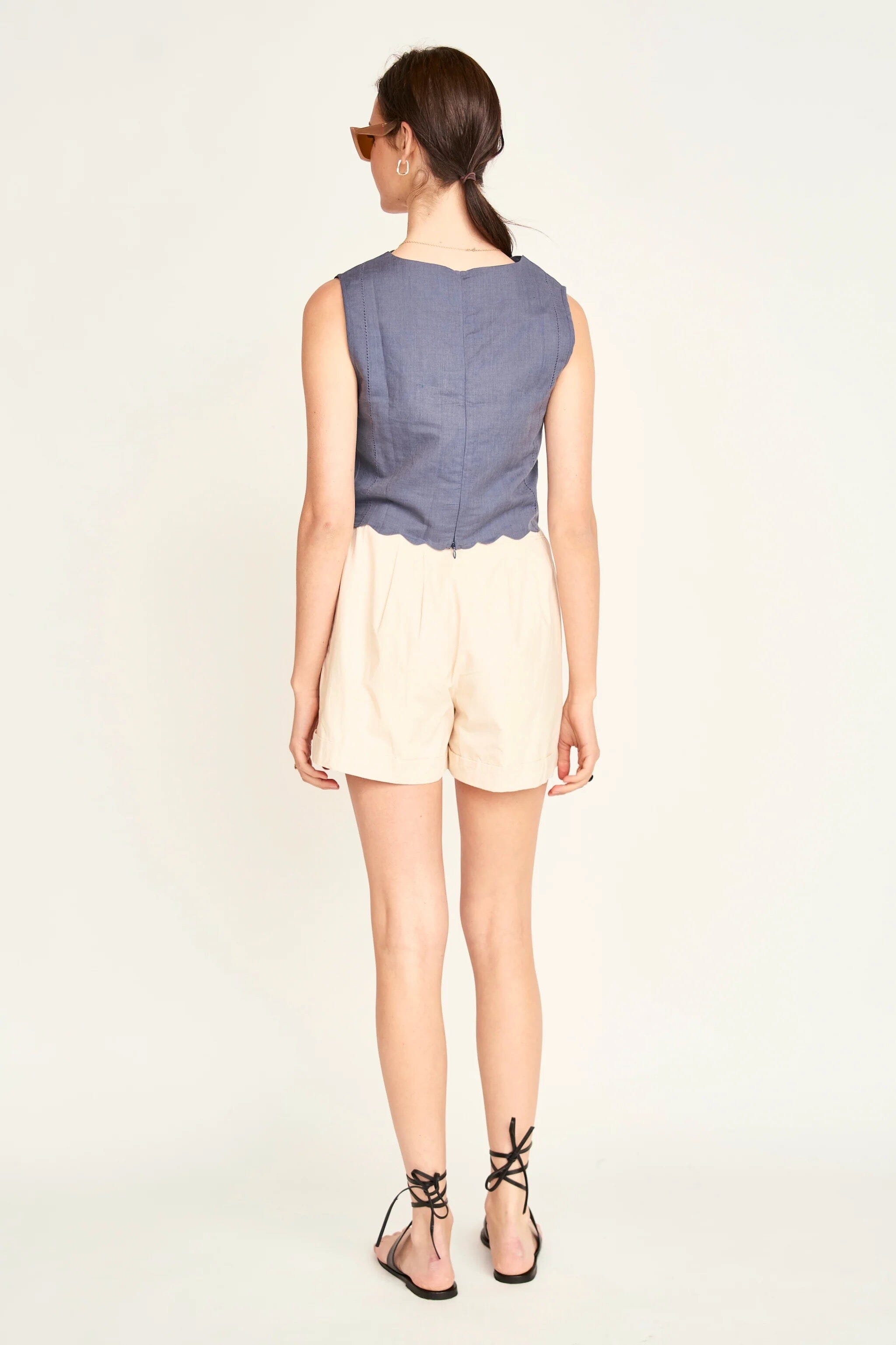 Mirth | Barcelona Sunrise Top In Pond - SHOP YUCCA Tank Top MIRTH - YUCCA 