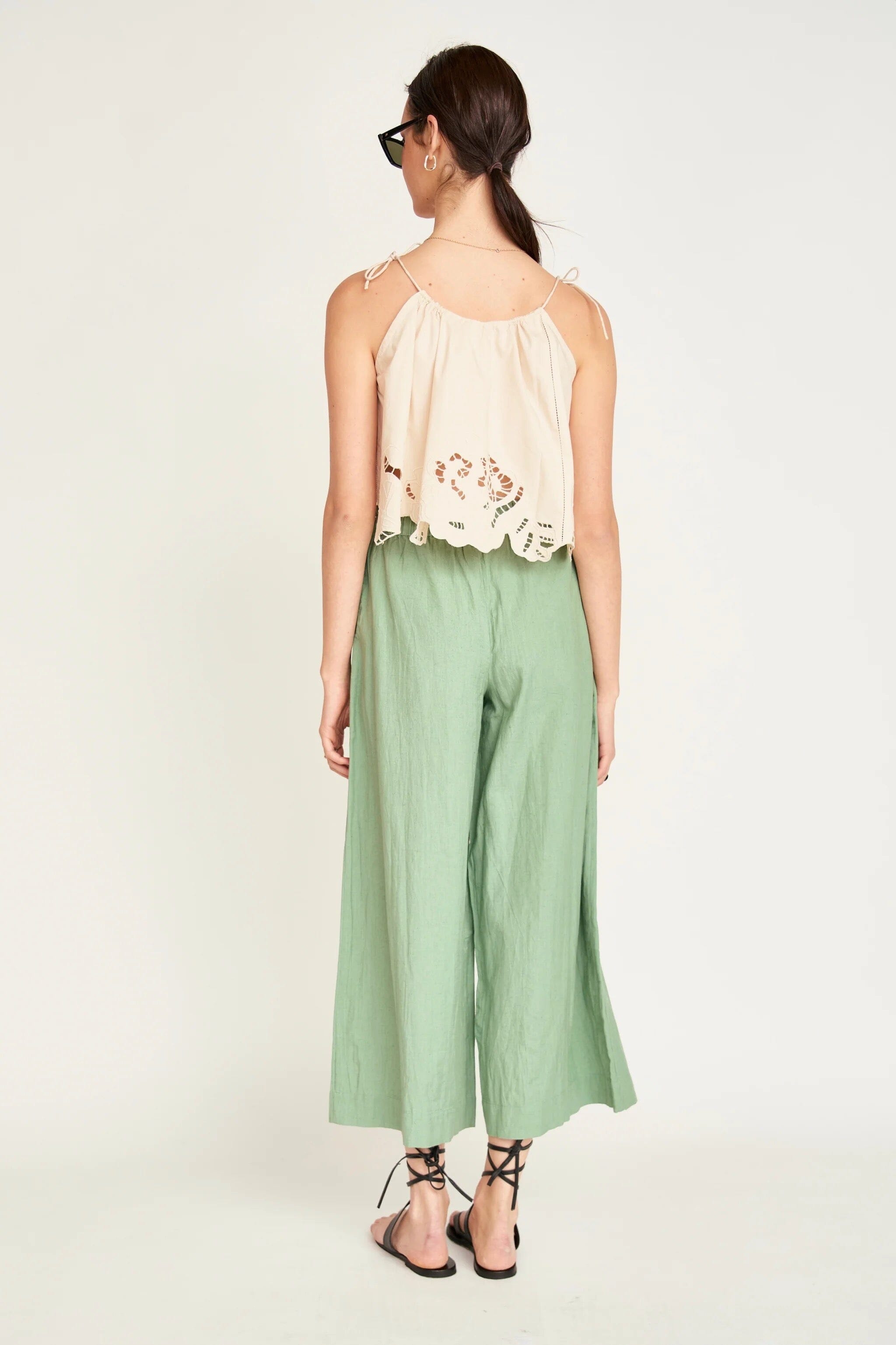 Mirth | Goa Cutwork Tank in Parchment - SHOP YUCCA Tank Top MIRTH - YUCCA 