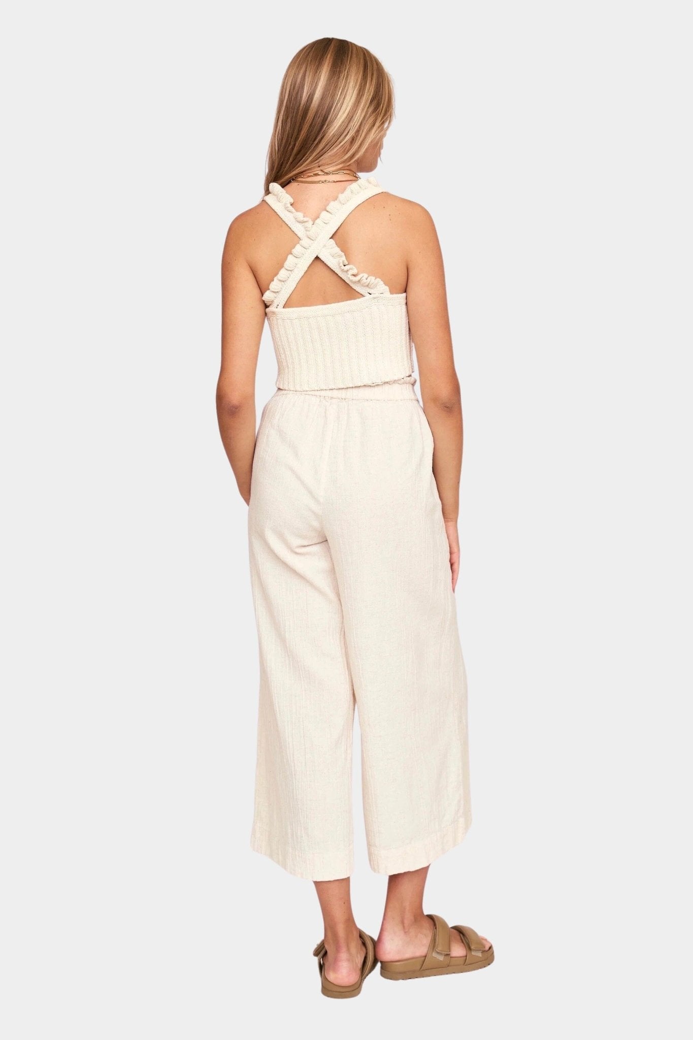 Mirth | Mirth Pant In Oatmeal - SHOP YUCCA Pants MIRTH - YUCCA, Women’s clothing store Denver, women’s Japanese clothing website, clothing boutiques near me, women’s elevated trousers.