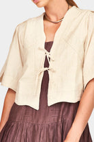 Mirth | Seychelles Top In Oat Fossil - SHOP YUCCA Shirts & Tops MIRTH - YUCCA 