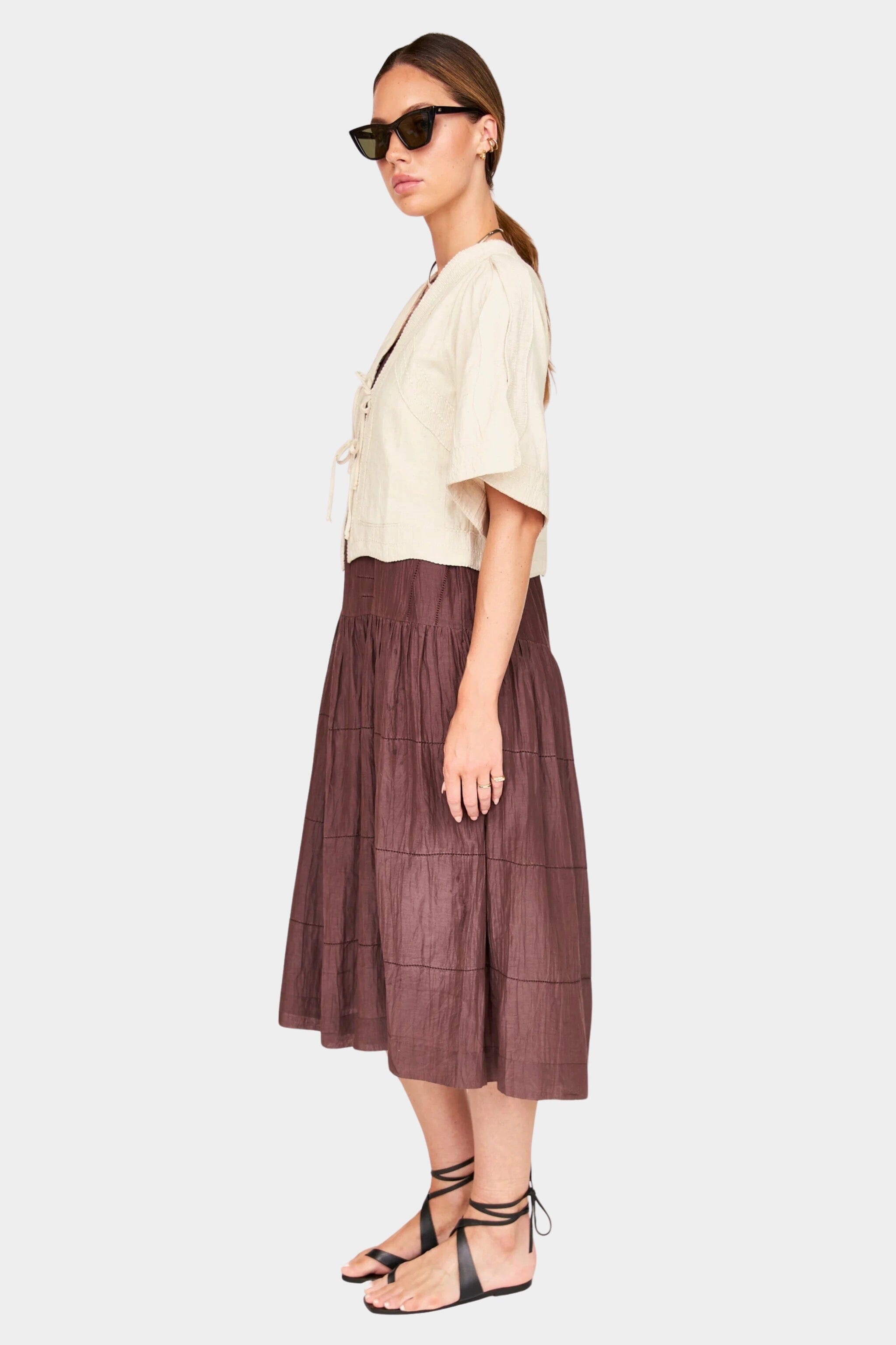 Mirth | Seychelles Top In Oat Fossil - SHOP YUCCA Shirts & Tops MIRTH - YUCCA 