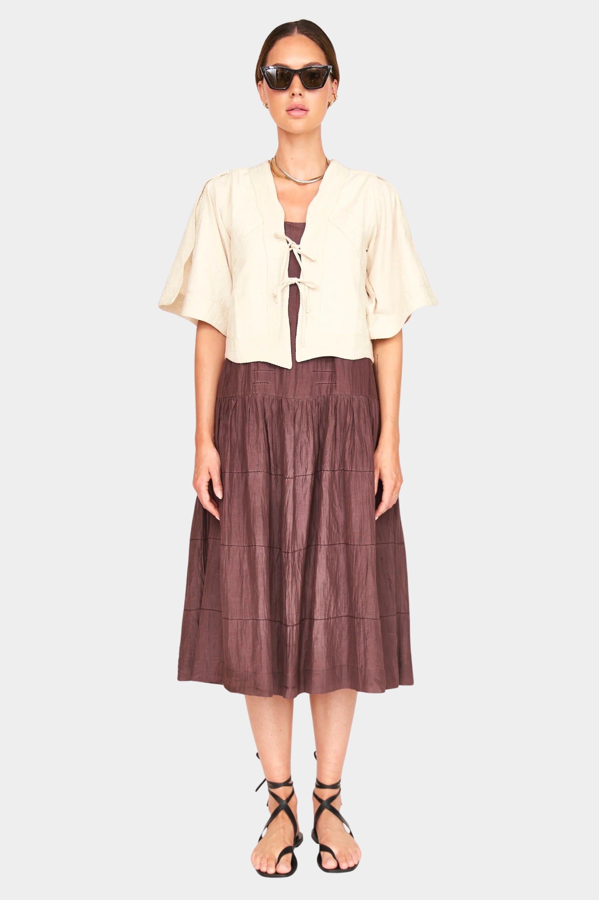 Mirth | Seychelles Top In Oat Fossil - SHOP YUCCA Shirts & Tops MIRTH - YUCCA 