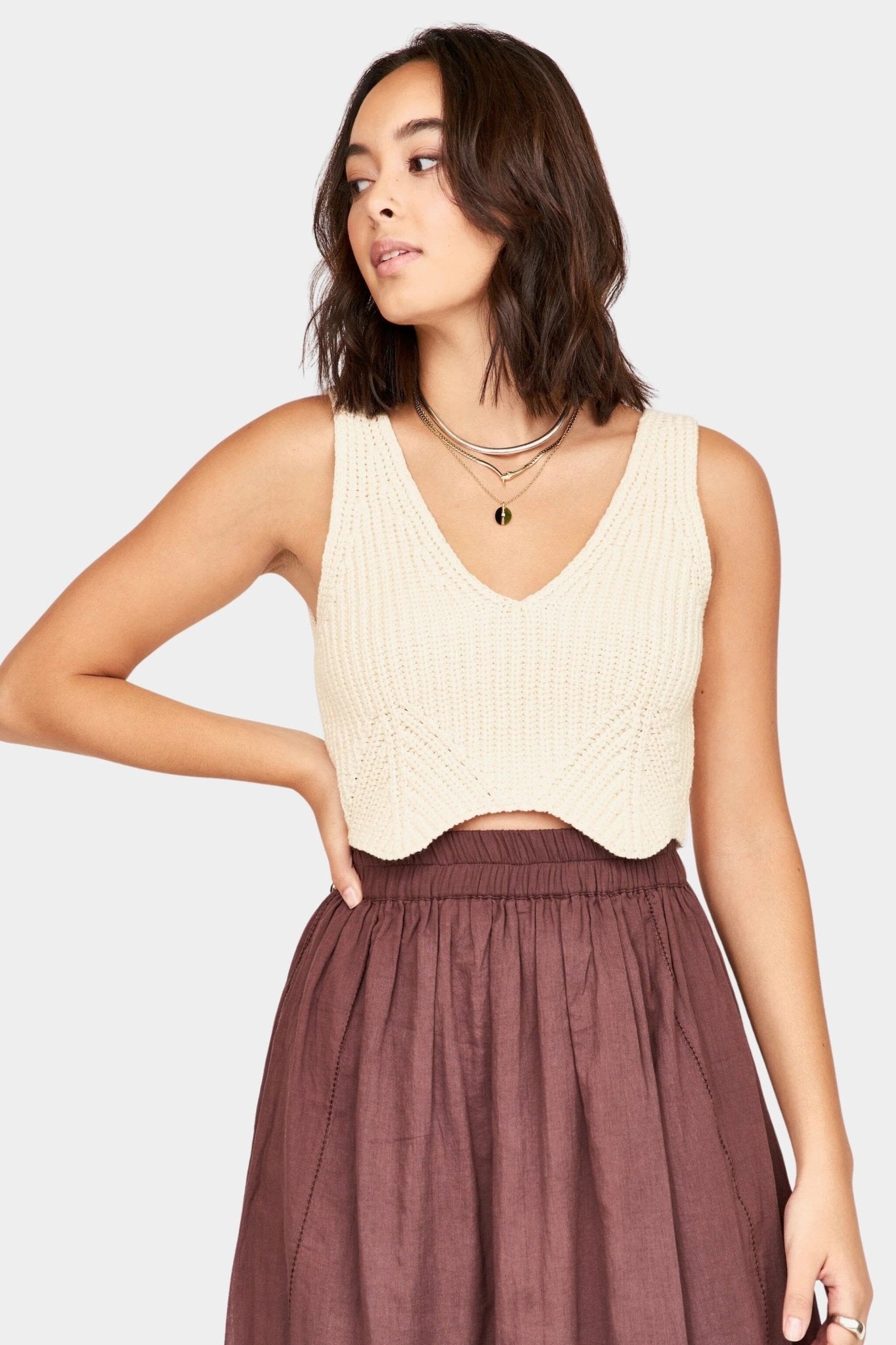 Mirth | Verona Skirt In Grappa - SHOP YUCCA Skirts MIRTH - YUCCA, Women’s clothing store Denver, women’s clothing website, women’s elevated skirts, clothing boutiques near me.