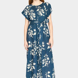 Vienna Maxi Dress, Navy Fig