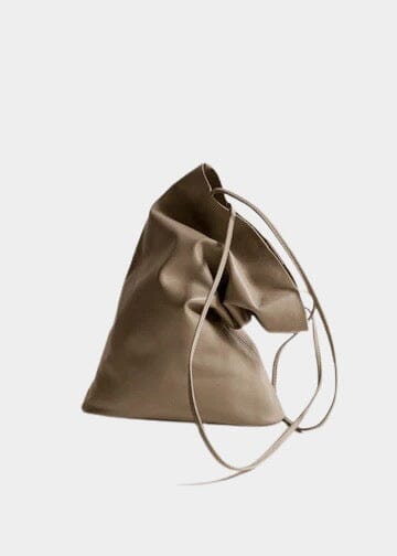 Modern Weaving | Slim Elongated Tote In Taupe - SHOP YUCCA Handbags MODERN WEAVING - YUCCA, Women’s clothing store Denver, women’s high quality bags, women’s online leather bags, minimalist leather bags.