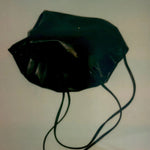 Modern Weaving Slim Lamb Sak Black laid flat highlighting unstructured shape and smooth leather finish