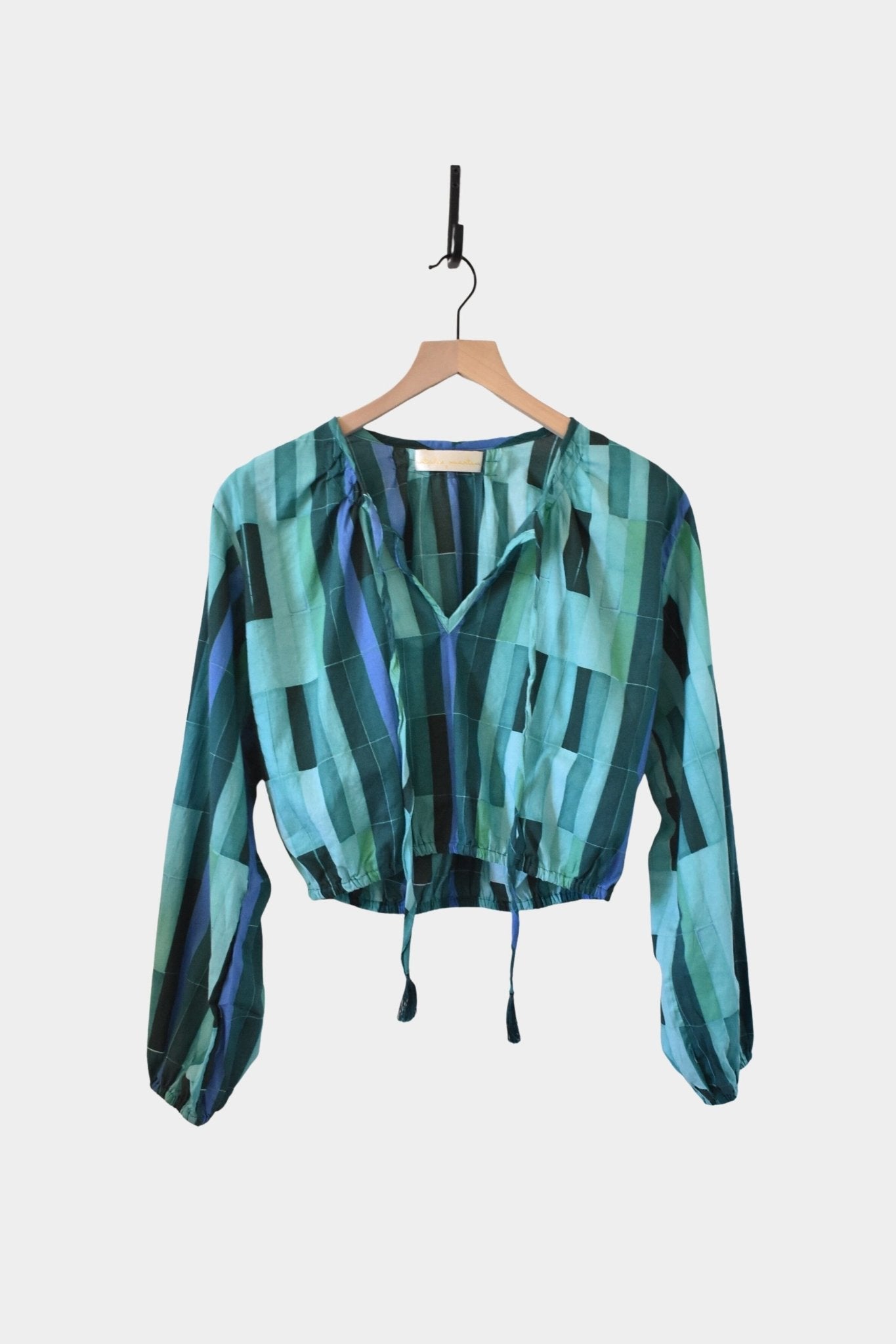 Natalie Martin | Amelia Top In Sea Glass Green - SHOP YUCCA Shirts & Tops NATALIE MARTIN - YUCCA, Boutiques Denver, stylish tops for women, cherry creek boutique, high quality casual tops.