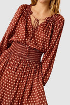 Natalie Martin | Ashley Top In Polkadot Cappuccino - SHOP YUCCA Shirts & Tops NATALIE MARTIN - YUCCA 