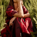 Natalie Martin - Bella Skirt - Ament Snake Oxblood - Skirts - YUCCA, women’s elevated skirts, clothing boutiques near me.