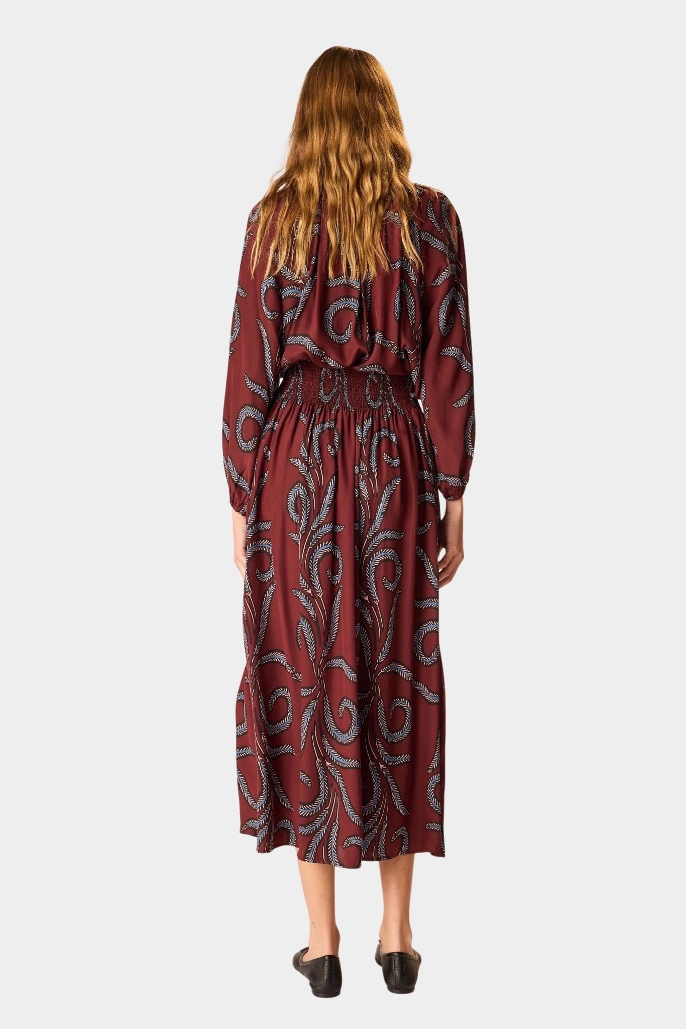 Natalie Martin | Bella Skirt - Feather Bordeaux - Skirts - YUCCA, Women’s clothing store Denver, women’s clothing website.