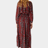 Natalie Martin | Bella Skirt - Feather Bordeaux - Skirts - YUCCA, Women’s clothing store Denver, women’s clothing website.