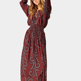Natalie Martin | Bella Skirt - Feather Bordeaux - Skirts - YUCCA, Women’s clothing store Denver, women’s clothing website.