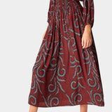 Natalie Martin | Bella Skirt - Feather Bordeaux - Skirts - YUCCA, Women’s clothing store Denver, women’s clothing website.