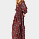 Natalie Martin | Bella Skirt - Feather Bordeaux - Skirts - YUCCA, Women’s clothing store Denver, women’s clothing website.