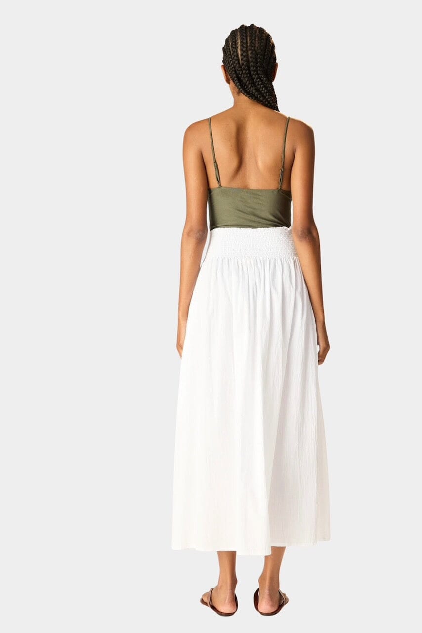 Natalie Martin - Bella Skirt - White - Skirt - YUCCA, women’s elevated skirts, clothing boutiques near me.