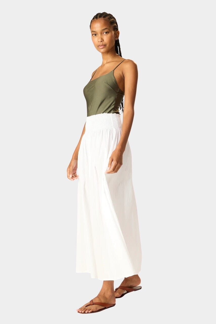 Natalie Martin - Bella Skirt - White - Skirt - YUCCA, women’s elevated skirts, clothing boutiques near me.