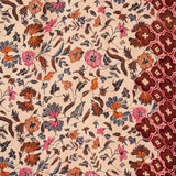 Natalie Martin Dakota Dress Wildflower Spice floral print fabric detail and border print