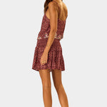 Natalie Martin Fern Cami Mosaic Spice side profile with fluid silhouette