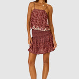 Natalie Martin Fern Cami Mosaic Spice relaxed camisole with matching printed skirt