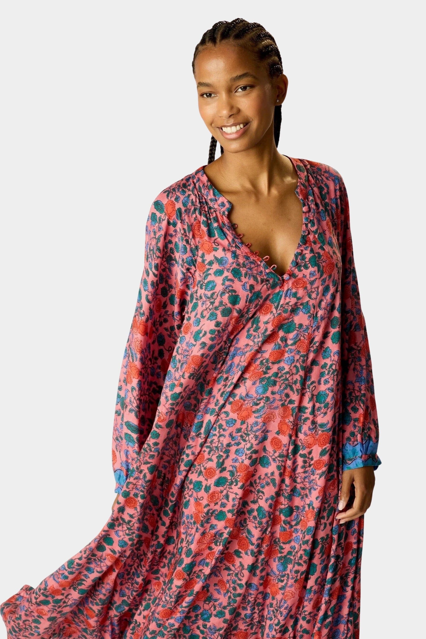 Natalie Martin | Fiore Maxi Dress In Rose Bandana - SHOP YUCCA Dresses NATALIE MARTIN - YUCCA 