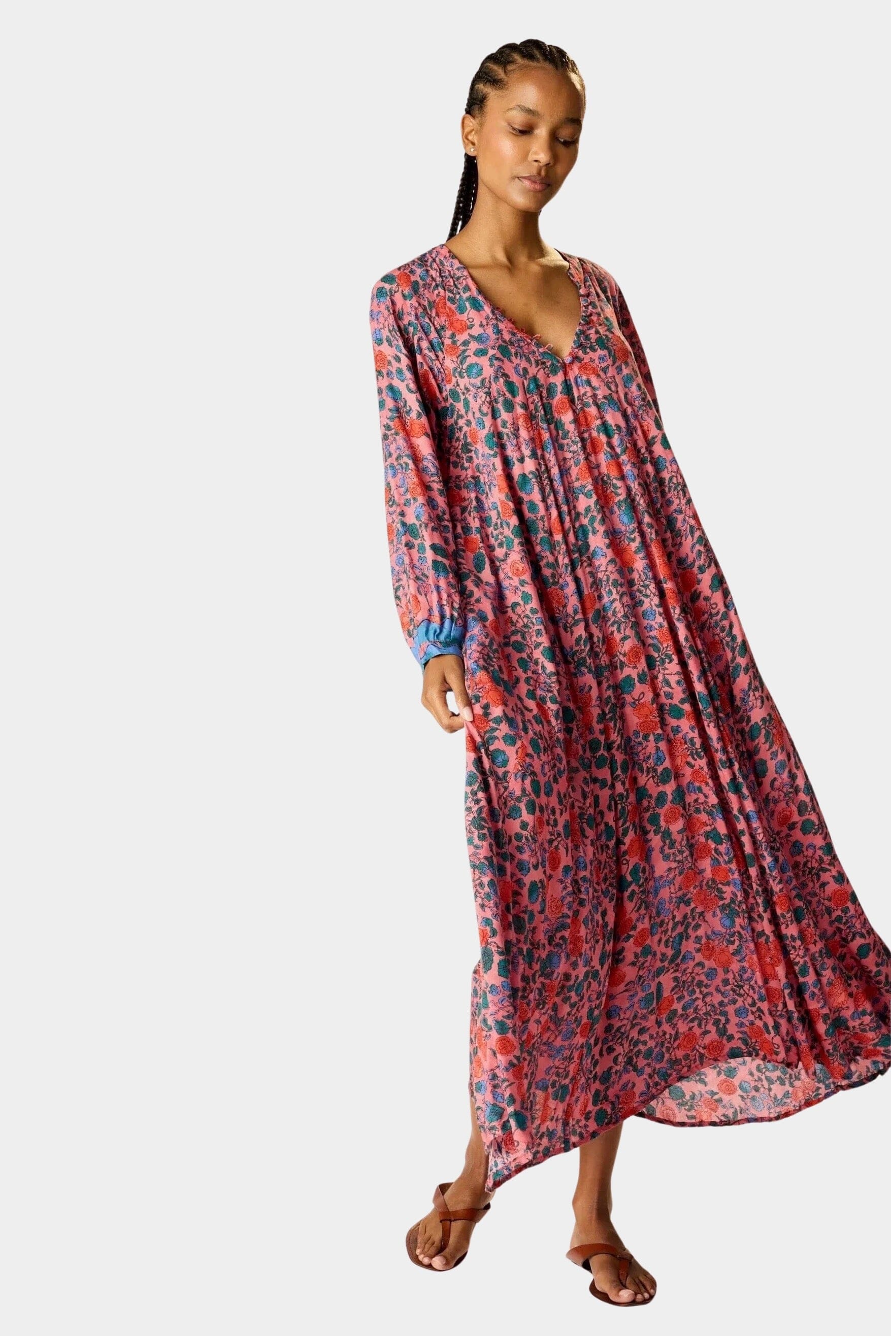 Natalie Martin | Fiore Maxi Dress In Rose Bandana - SHOP YUCCA Dresses NATALIE MARTIN - YUCCA 