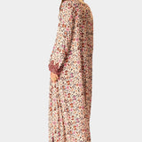 Natalie Martin Fiore Maxi Wildflower Spice relaxed floral maxi dress back side view at YUCCA Denver