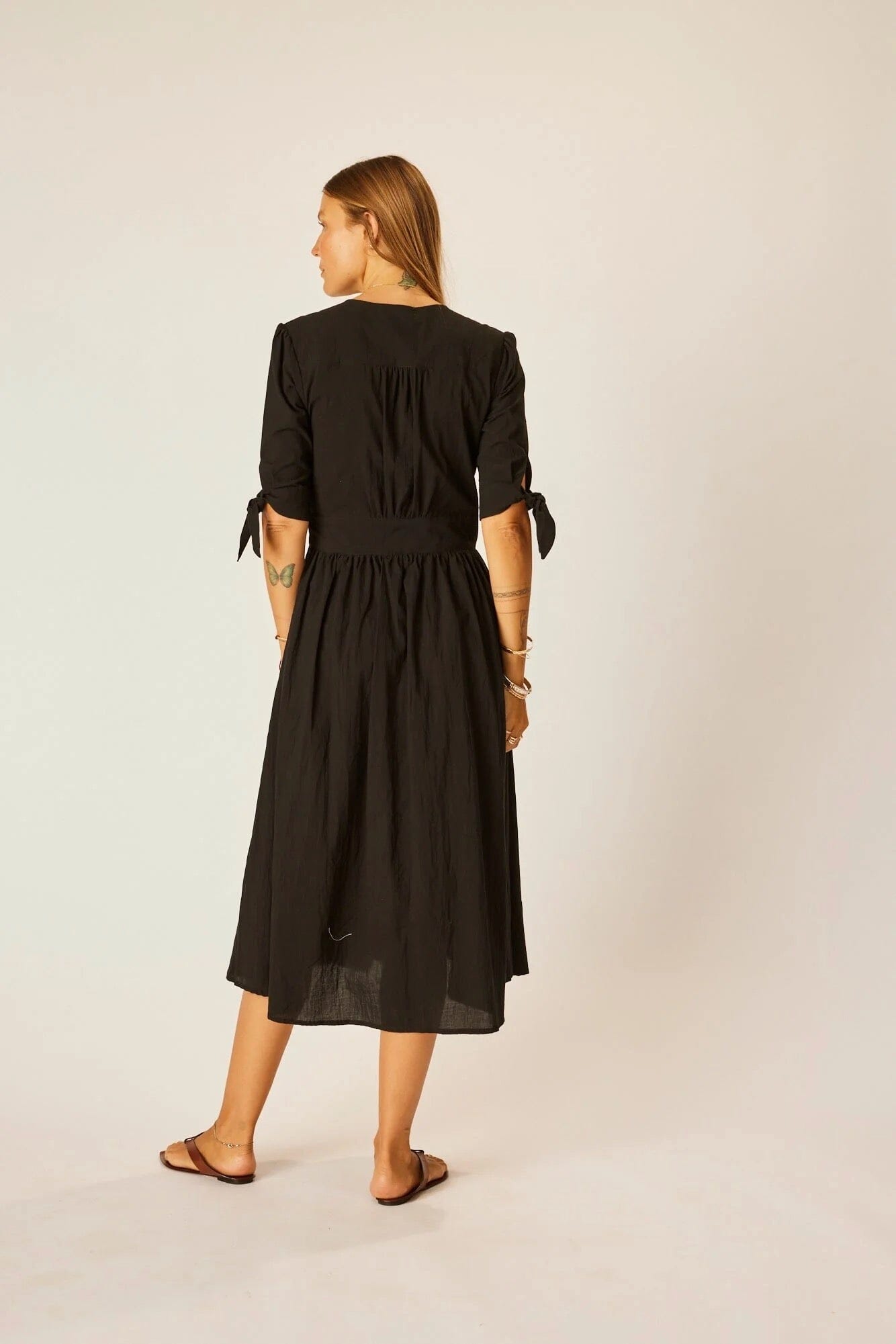 Natalie Martin | Layla Dress In Black Flat Cotton - SHOP YUCCA Dresses NATALIE MARTIN - YUCCA, artistic clothing for women, Women’s clothing store Denver, boutique stores near me, capsule wardrobe, women’s elevated basics.