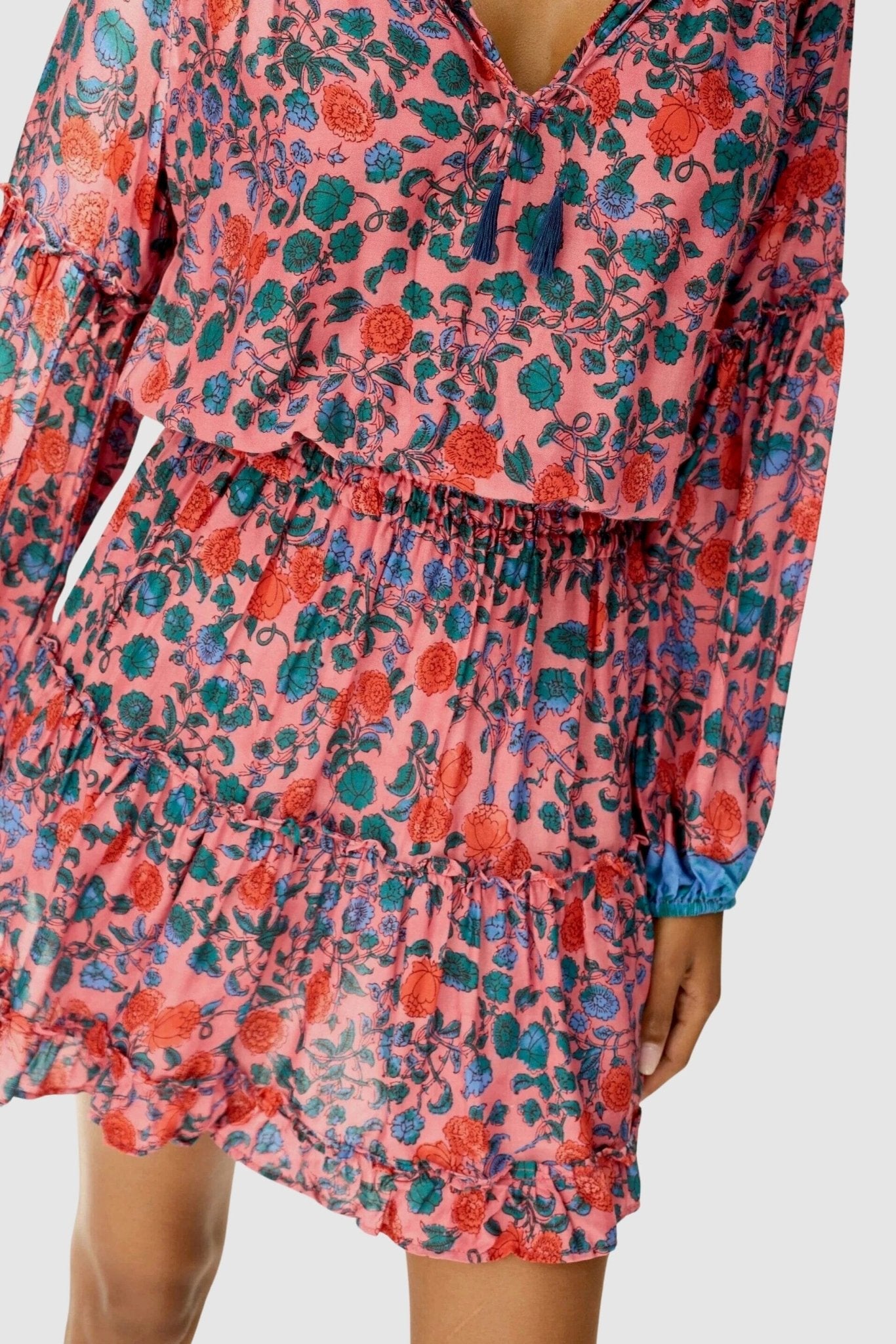 Natalie Martin - Maggie Dress - Rose Bandana - Dresses - YUCCA, women’s elevated basics, casual dresses Denver.