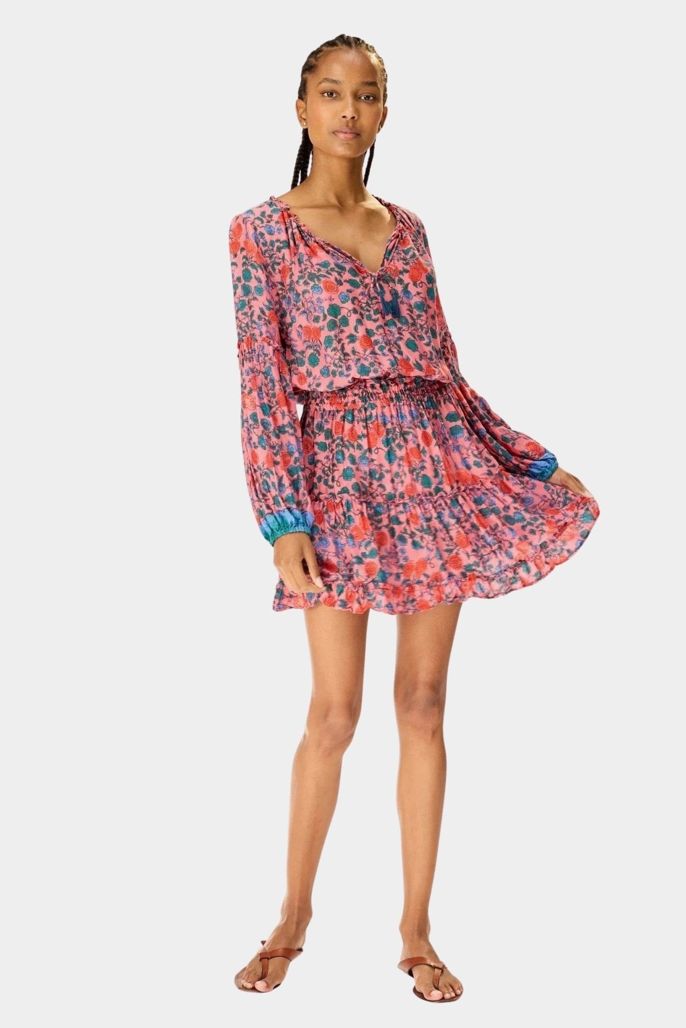 Natalie Martin - Maggie Dress - Rose Bandana - Dresses - YUCCA, women’s elevated basics, casual dresses Denver.