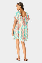 Natalie Martin | Marina Dress In Coral Wave Turquoise - SHOP YUCCA Dresses NATALIE MARTIN - YUCCA 