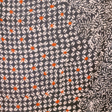 Natalie Martin Delphi Ink mixed floral and geometric print detail in lightweight viscose fabric