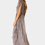 Natalie Martin Monica Dress Delphi Ink side profile relaxed resort maxi dress