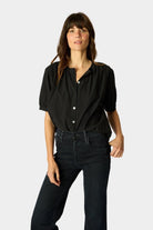 Natalie Martin | Violet Top In Black - SHOP YUCCA Shirts & Tops NATALIE MARTIN - YUCCA 