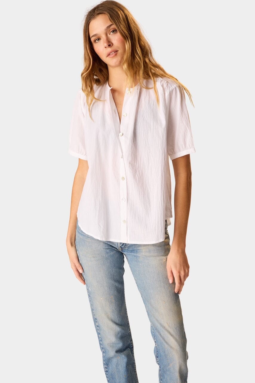 Natalie Martin - Violet Top - White - Shirts & Tops - YUCCA, stylish tops for women, high quality casual tops.