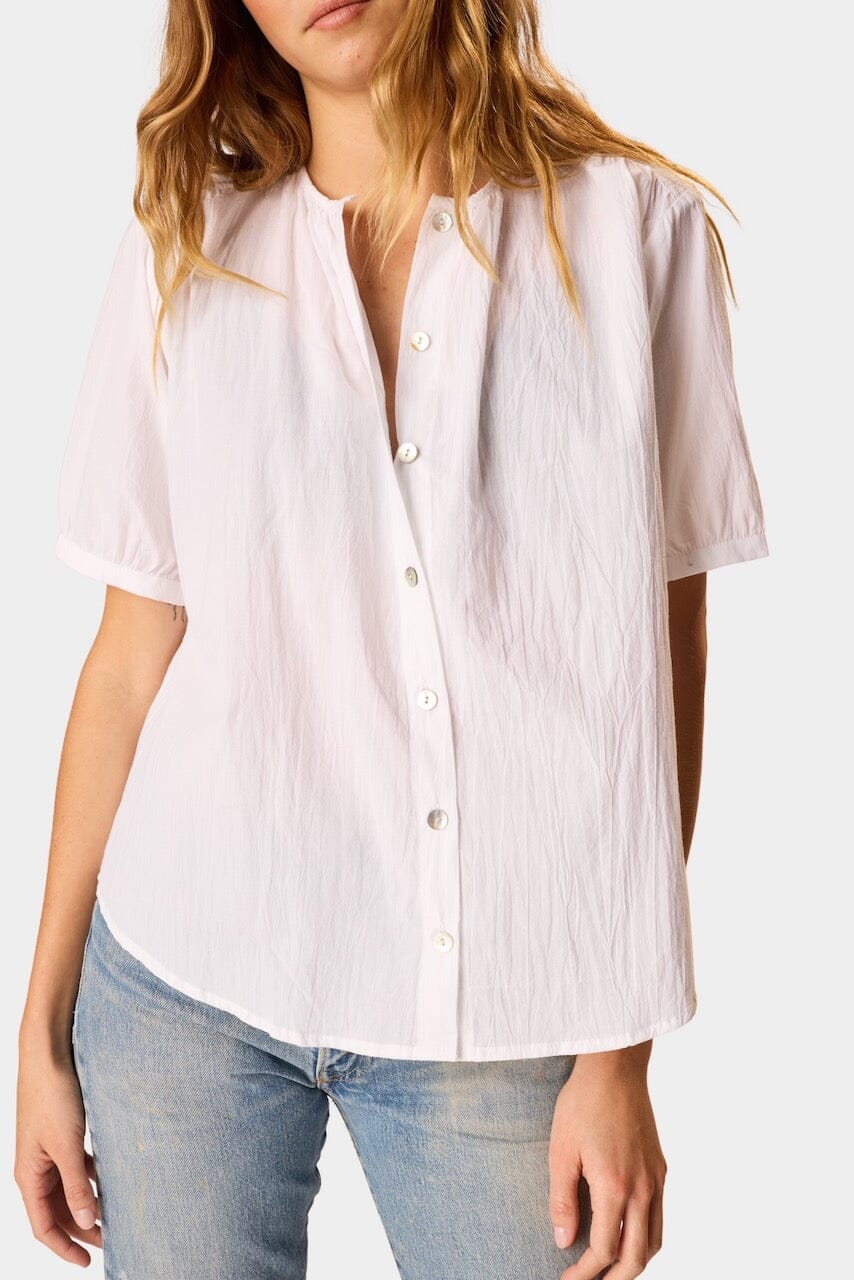 Natalie Martin - Violet Top - White - Shirts & Tops - YUCCA, stylish tops for women, high quality casual tops.