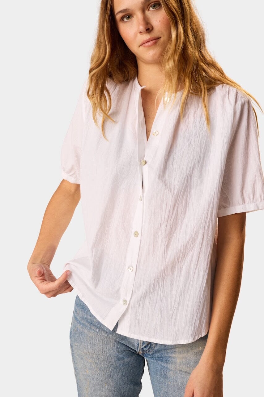 Natalie Martin - Violet Top - White - Shirts & Tops - YUCCA, stylish tops for women, high quality casual tops.