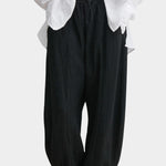 Rachel Comey Ashbolt pant in black, full look showing soft volume, relaxed fit, and lightweight drape