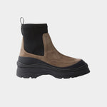 Rachel Comey Barla Boot Slate full side product view showing platform lug sole