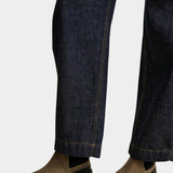 Rachel Comey Barla Boot Slate styled on foot with dark denim at YUCCA Denver